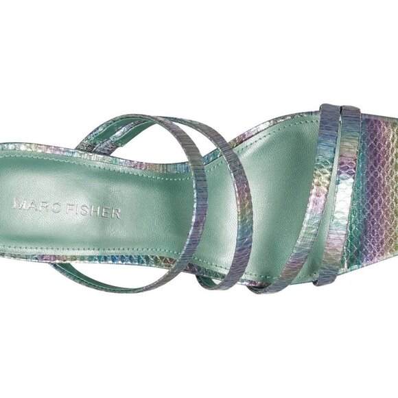 MARC FISHER KRISTIN SANDAL LIGHT GREEN - Picture 3 of 11